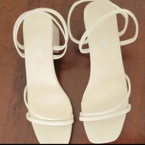 Shein Beige Strappy Heels